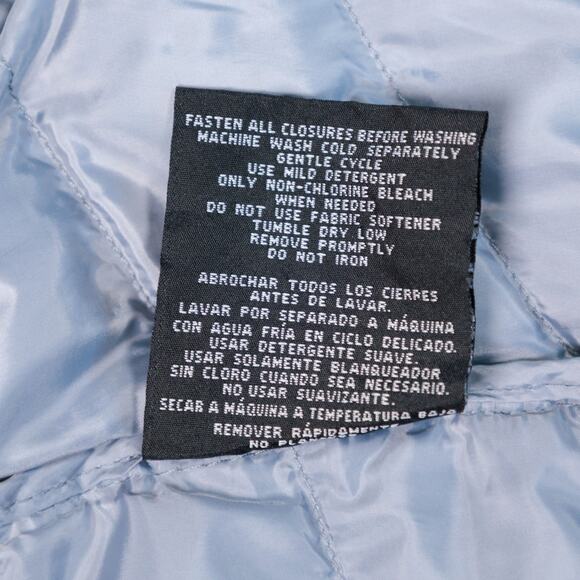 32 Degrees Heat Gray Hooded Puffer Jacket Coat Womens Size L - Picture 11 of 14